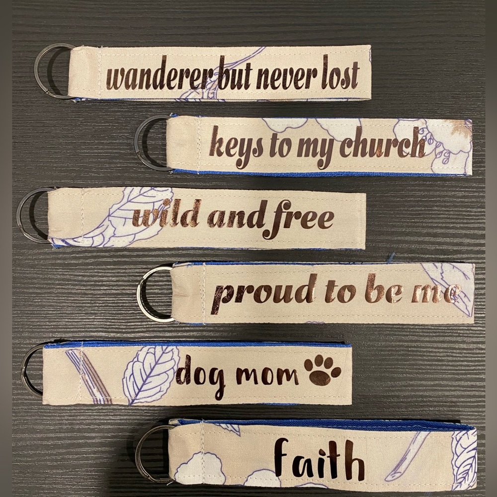 Fabric keychains